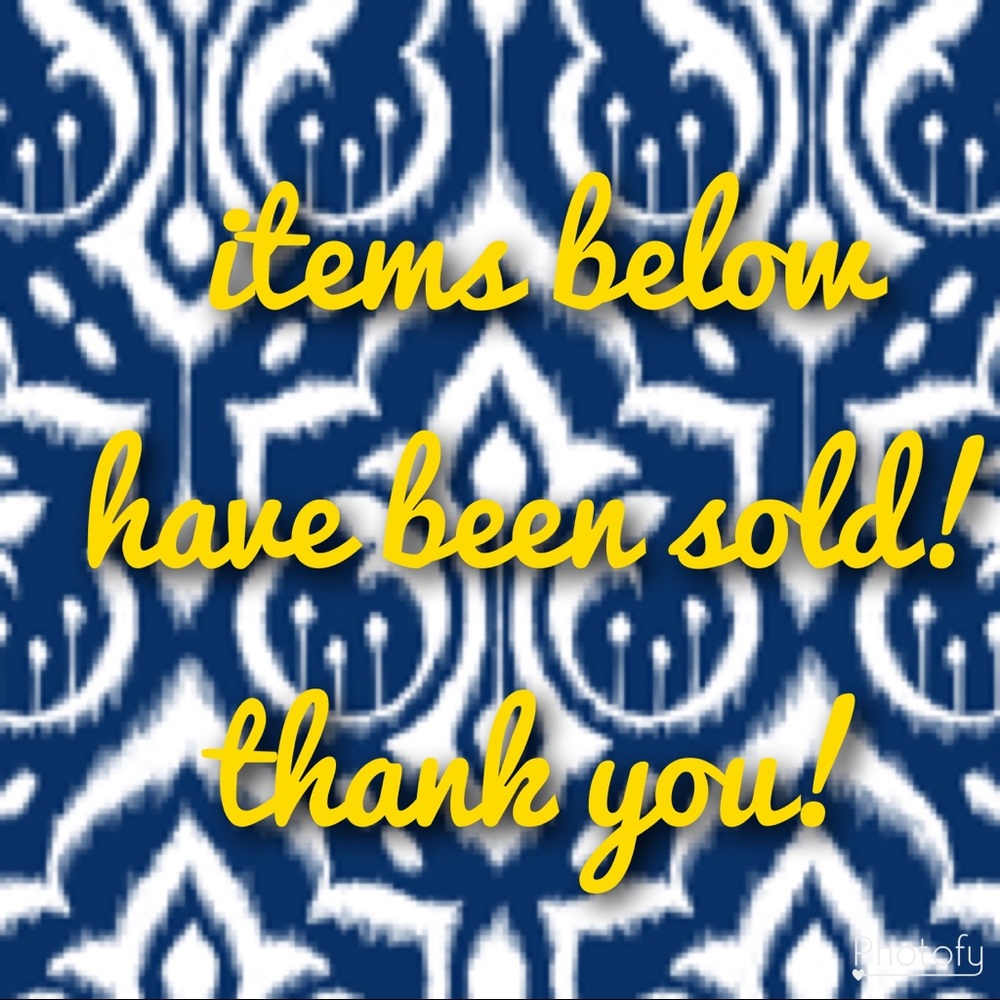 All items sold past this point ❤️